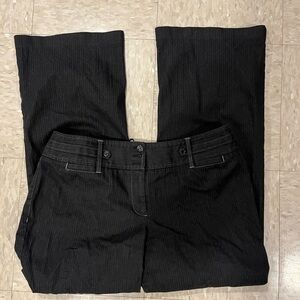 LOFT Charcoal Pinstripe pants